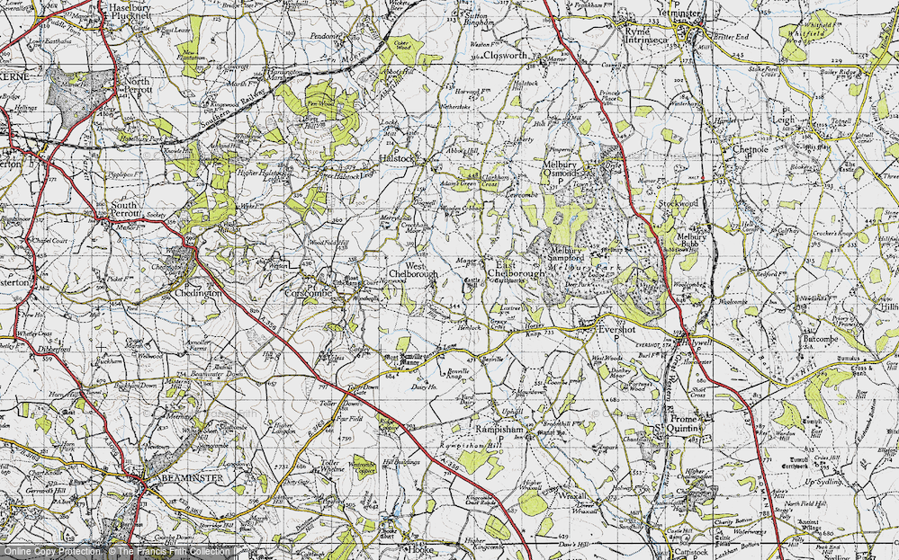 Old Map of West Chelborough, 1945 in 1945