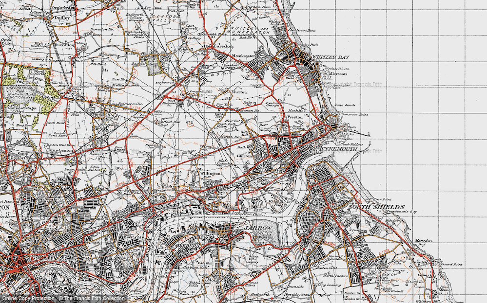 Old Map of West Chirton, 1947 in 1947