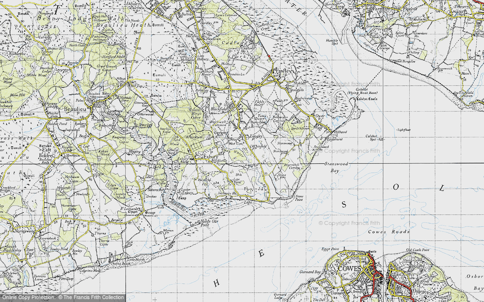 Old Map of West Common, 1945 in 1945