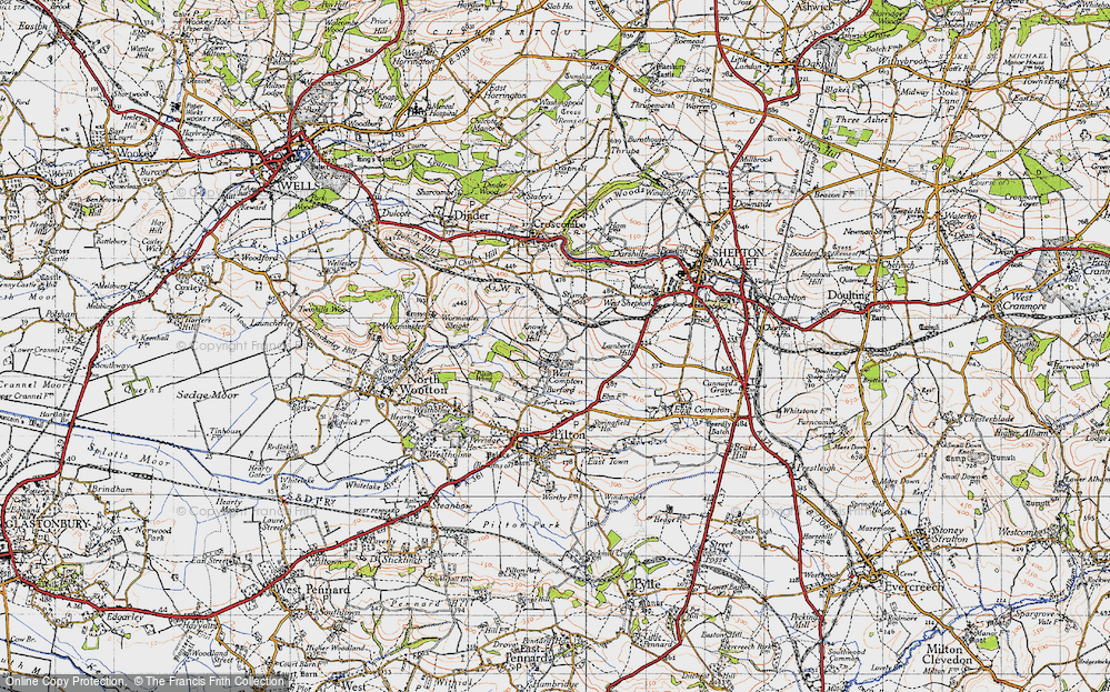 Old Map of West Compton, 1946 in 1946