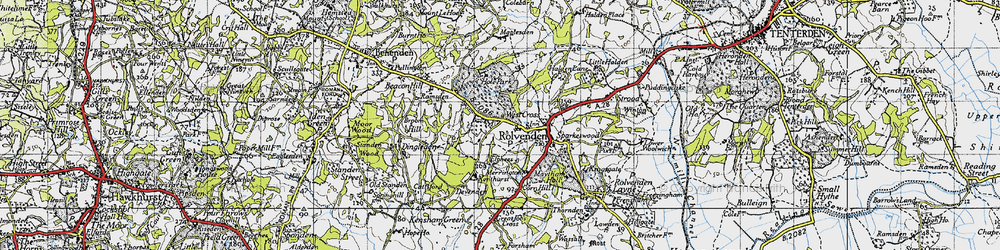 Old map of West Cross in 1940