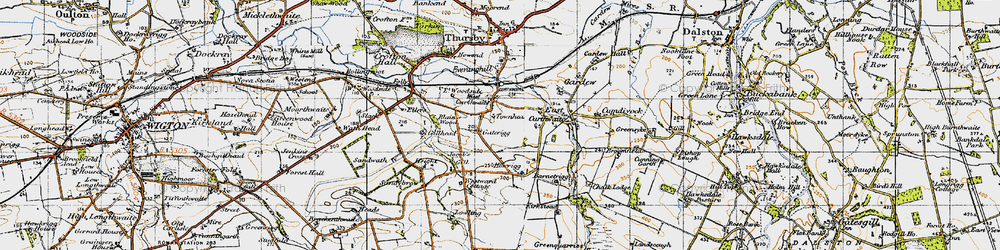 Old map of West Curthwaite in 1947