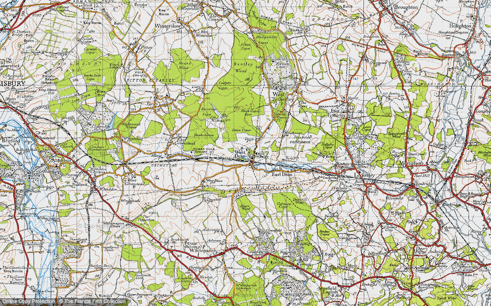 Old Map of West Dean, 1940 in 1940