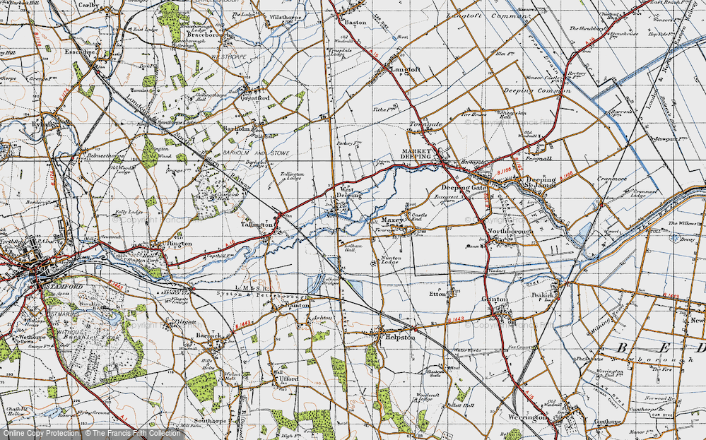 Old Map of West Deeping, 1946 in 1946