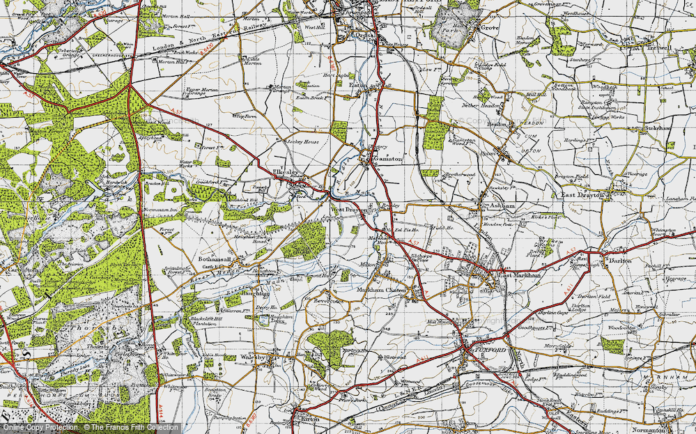 Old Map of West Drayton, 1947 in 1947