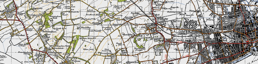 Old map of Westwinds in 1947