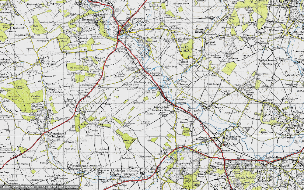 Old Map of West End, 1940 in 1940