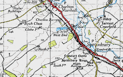 Old map of West End in 1940