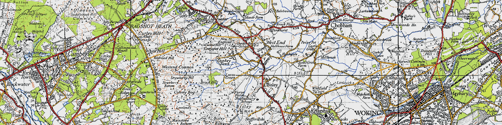 Old map of West End in 1940