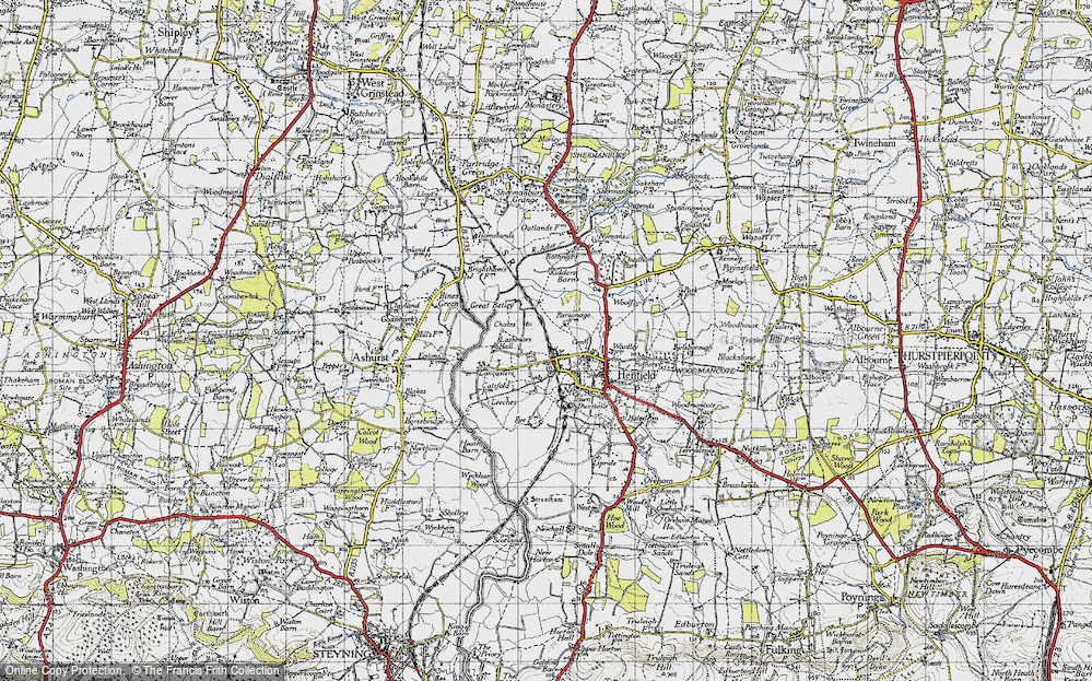 Old Map of West End, 1940 in 1940