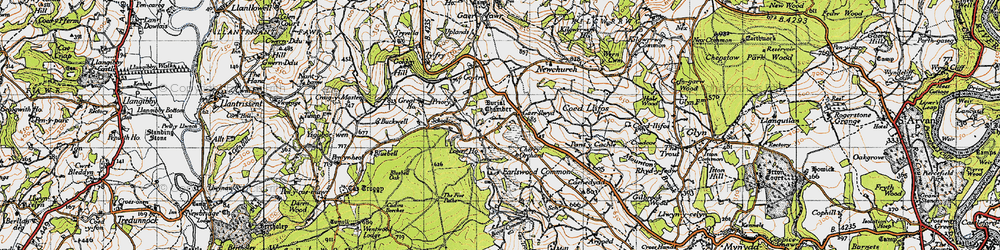 Old map of West End in 1946