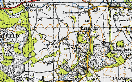 Old map of West End in 1946