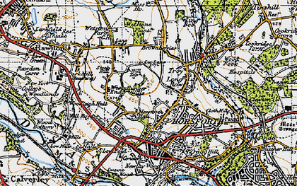 Old map of Brownberries, The in 1947