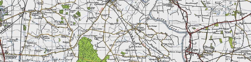 Old map of West End in 1947