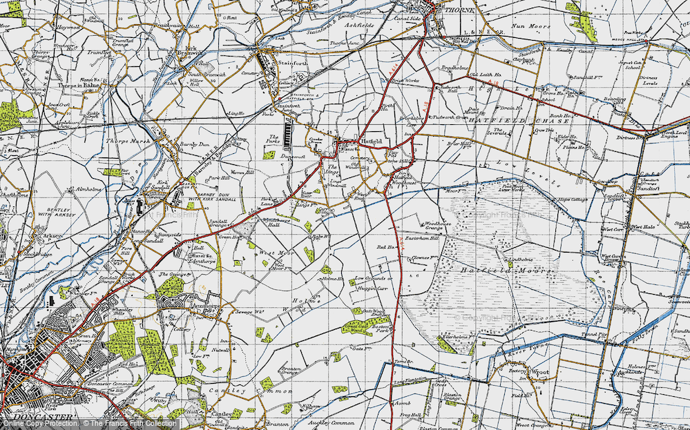Old Map of West End, 1947 in 1947