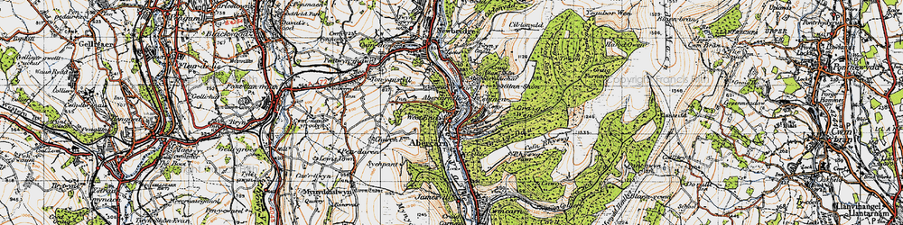 Old map of West End in 1947