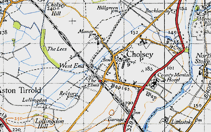 Old map of West End in 1947
