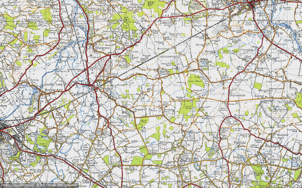 Old Map of West End, 1947 in 1947