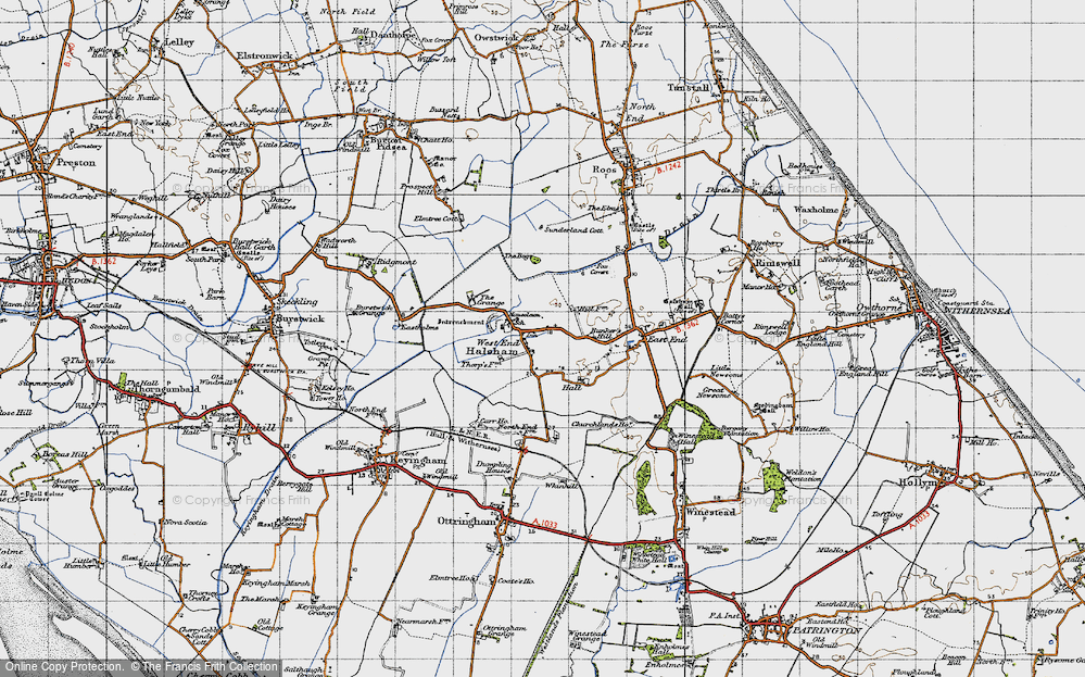 Old Map of West End, 1947 in 1947