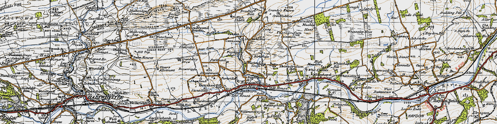 Old map of West End Town in 1947