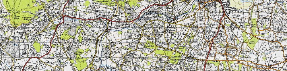 Old map of West Farleigh in 1940