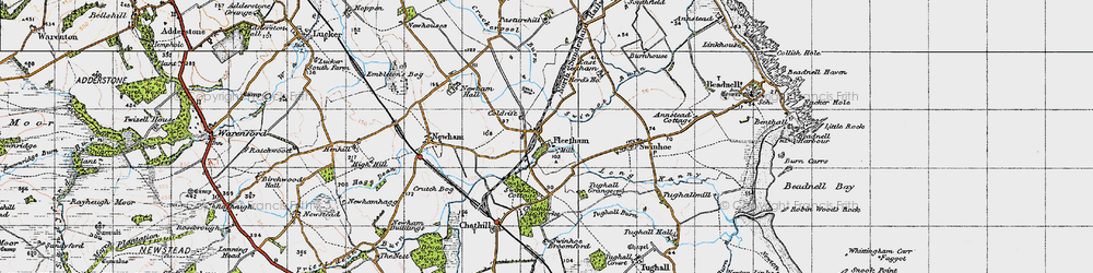 Old map of Hill Crest in 1947