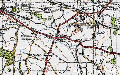 Old map of West Garforth in 1947