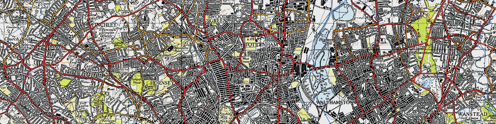 Old map of West Green in 1946