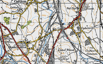 Old map of West Green in 1947