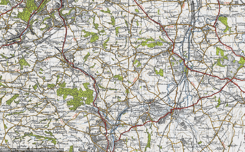 Old Map of West Handley, 1947 in 1947