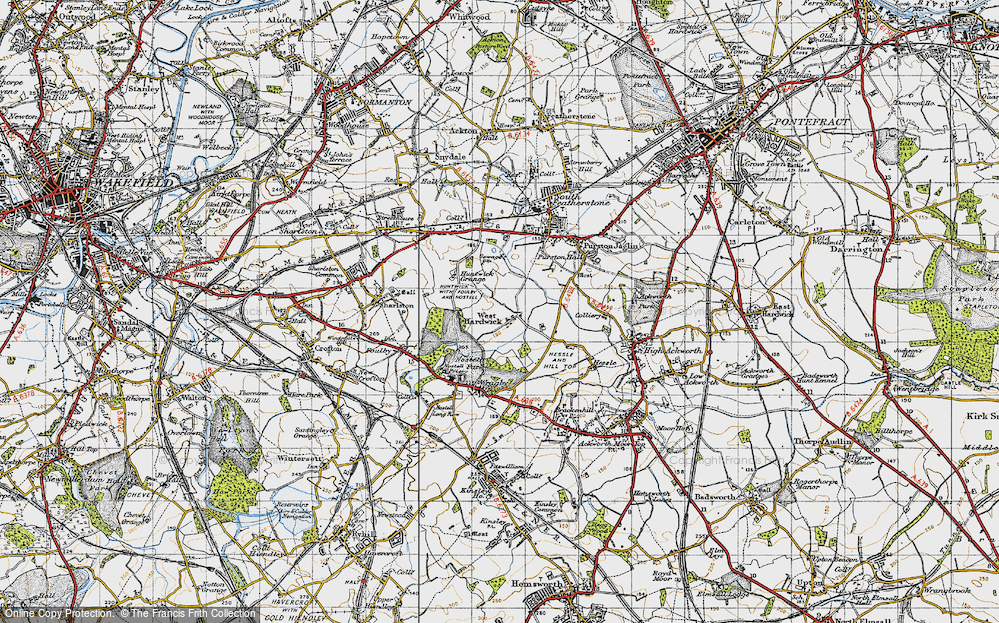 Old Map of West Hardwick, 1947 in 1947