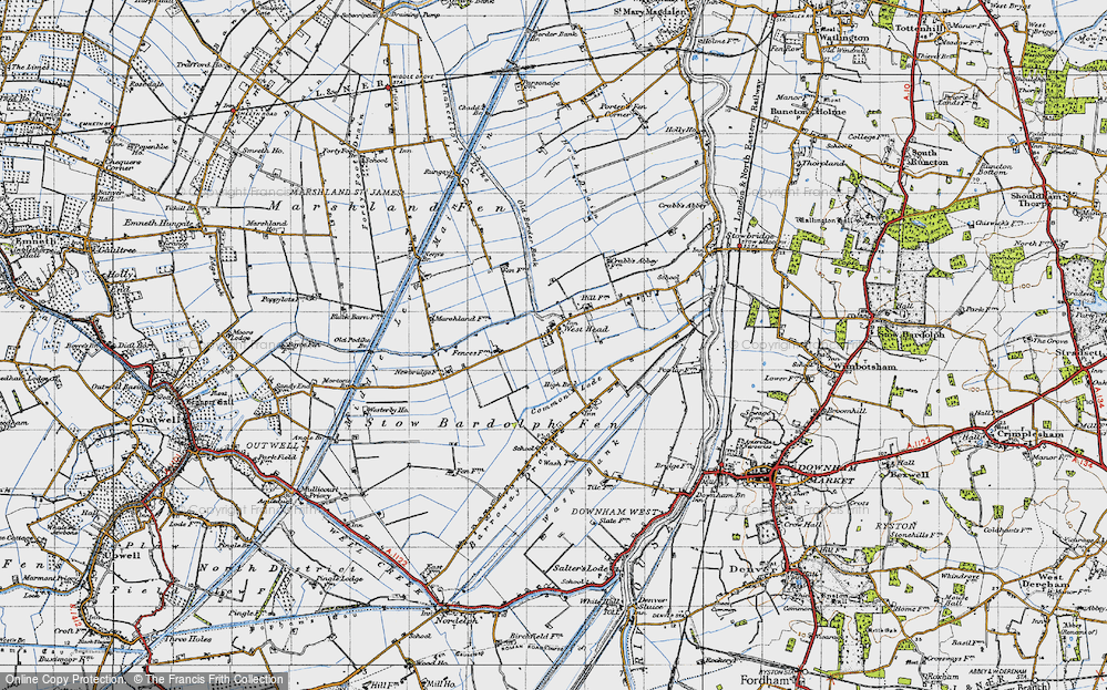 Old Map of West Head, 1946 in 1946