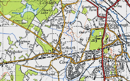 Old map of West Heath in 1940