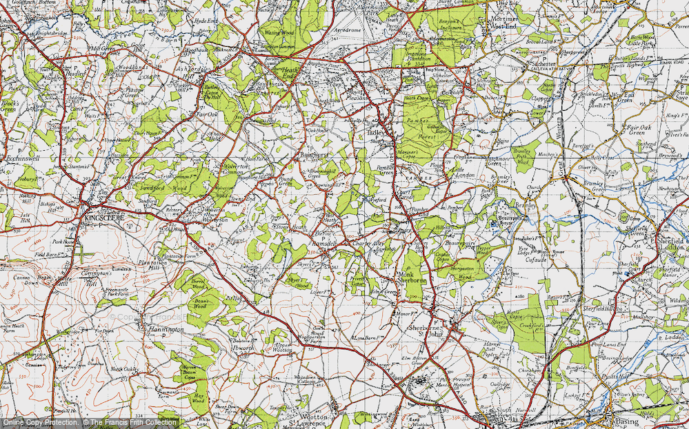 Old Map of West Heath, 1945 in 1945