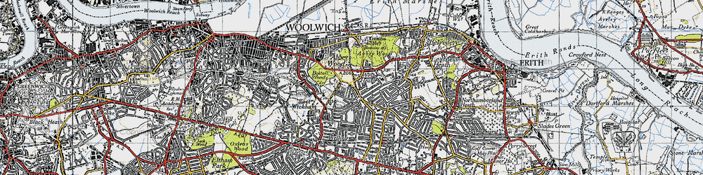 Old map of West Heath in 1946