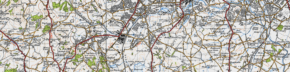 Old map of West Heath in 1947