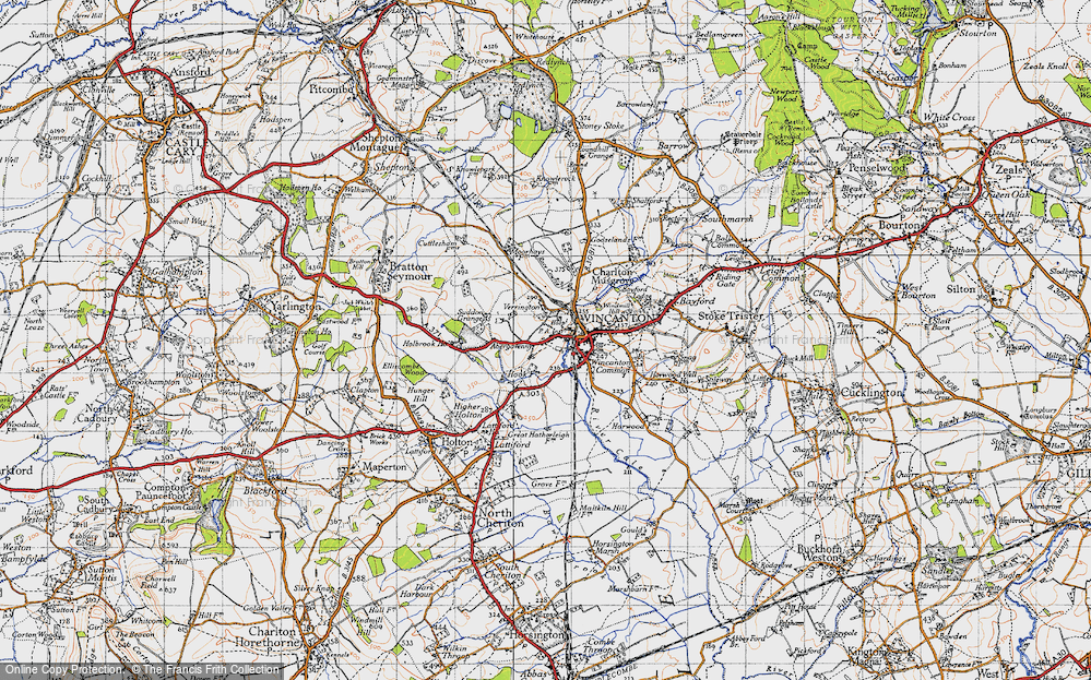 Old Map of West Hill, 1945 in 1945