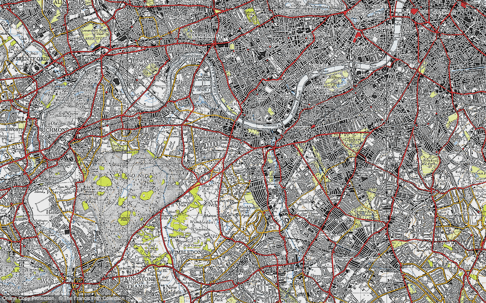 Old Map of West Hill, 1945 in 1945