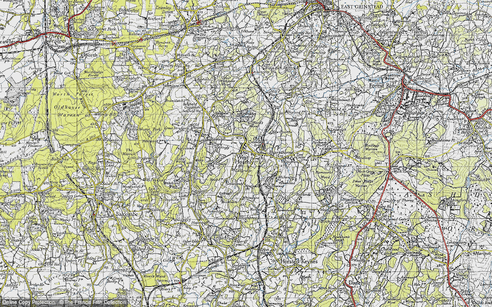 Old Map of West Hoathly, 1940 in 1940