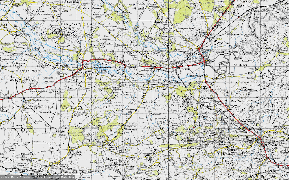 Old Map of West Holme, 1946 in 1946