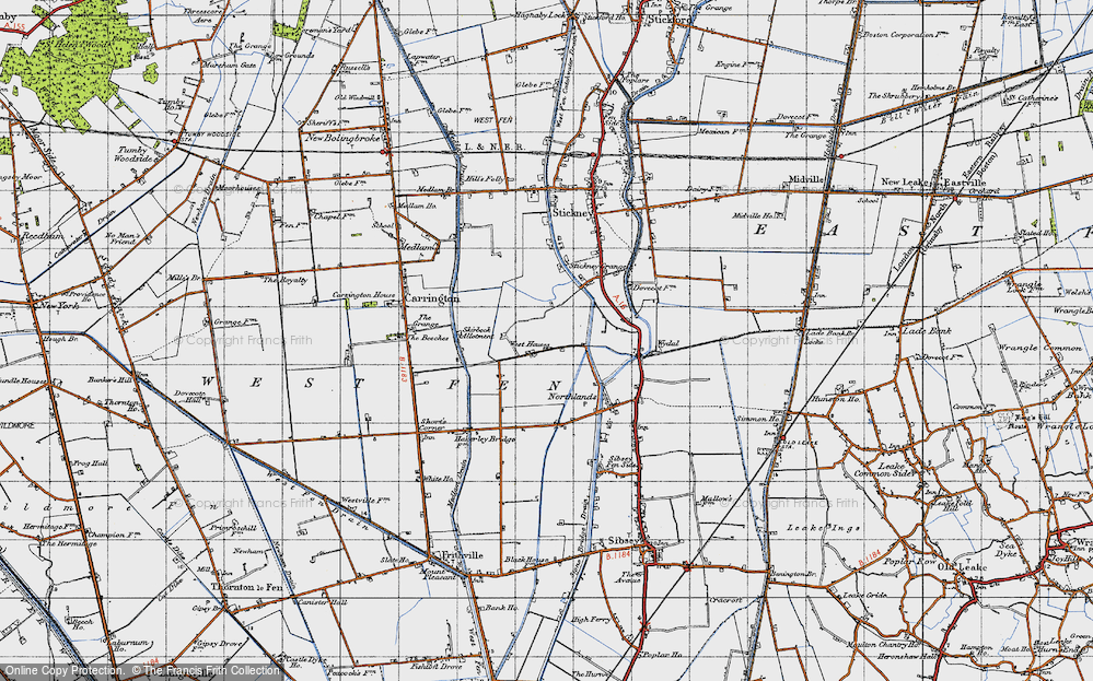Old Map of West Houses, 1946 in 1946