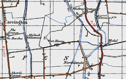 Old map of Arkendale in 1946