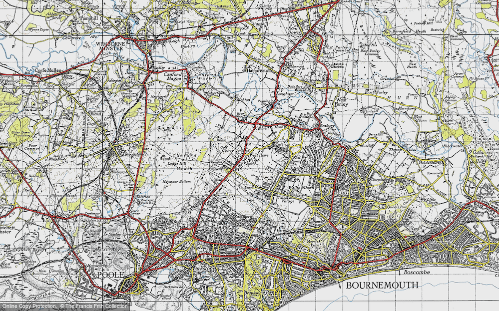 Old Map of West Howe, 1940 in 1940