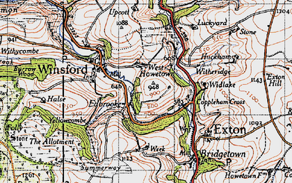 Old map of West Howetown in 1946