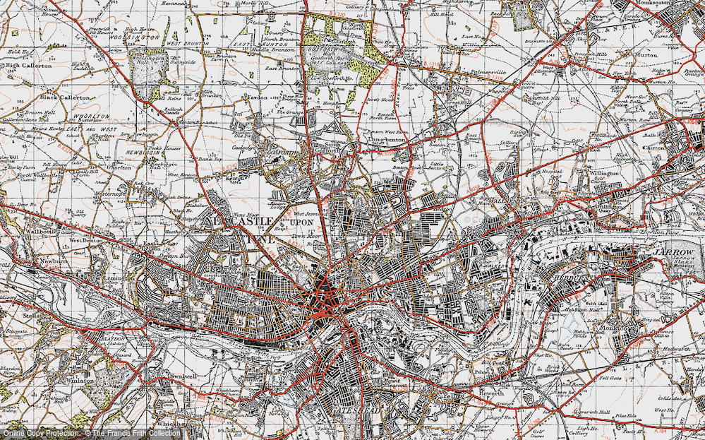 Old Map of West Jesmond, 1947 in 1947