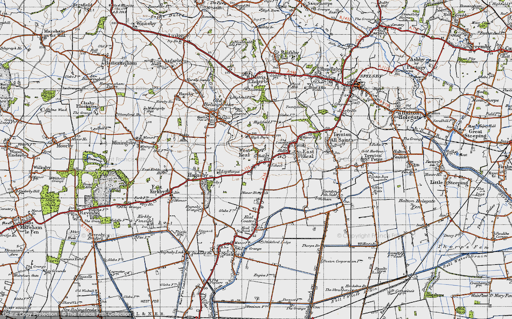 Old Map of West Keal, 1946 in 1946