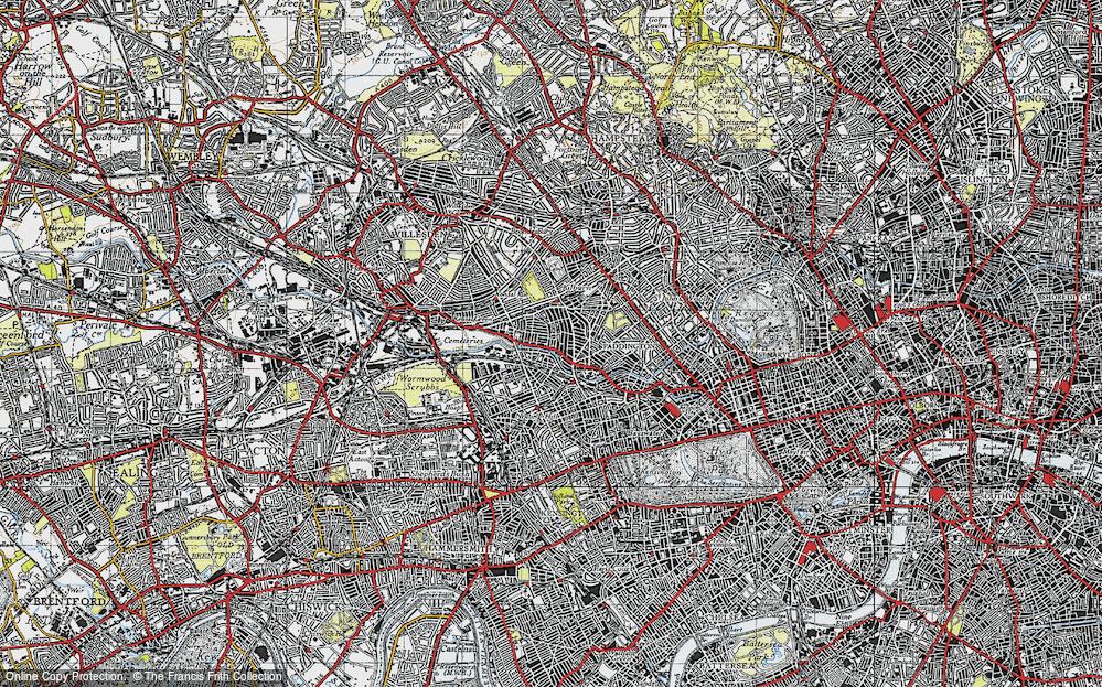 Old Map of West Kilburn, 1945 in 1945