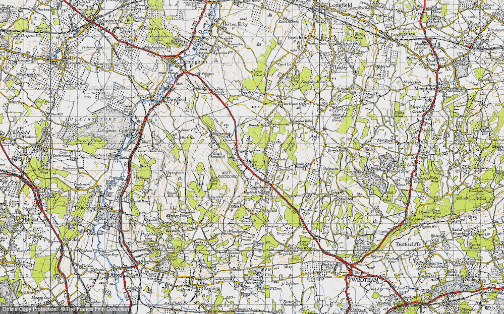 Old Map of West Kingsdown, 1946 in 1946