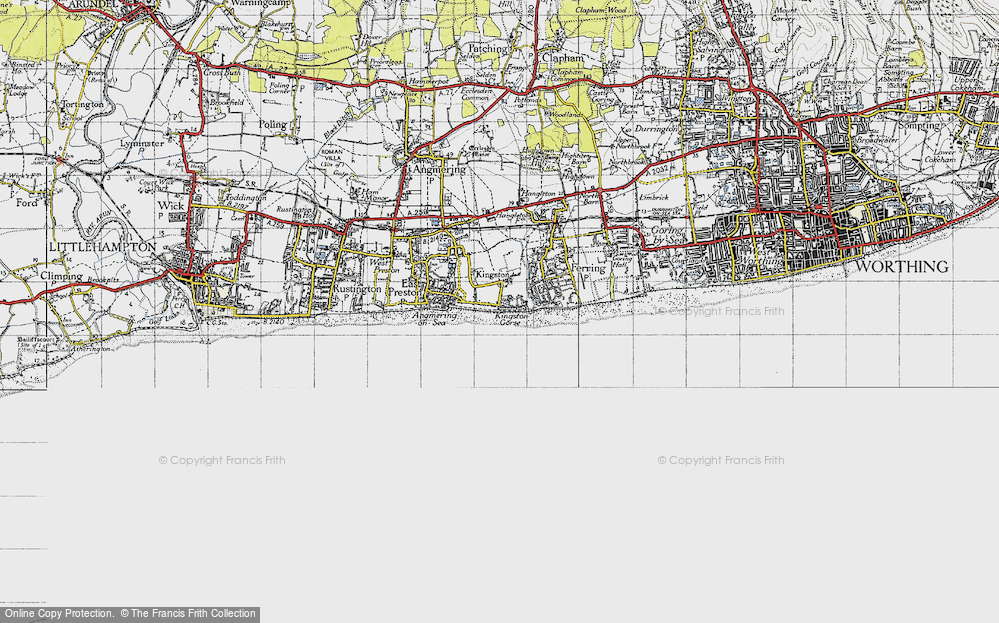 Old Map of West Kingston, 1945 in 1945