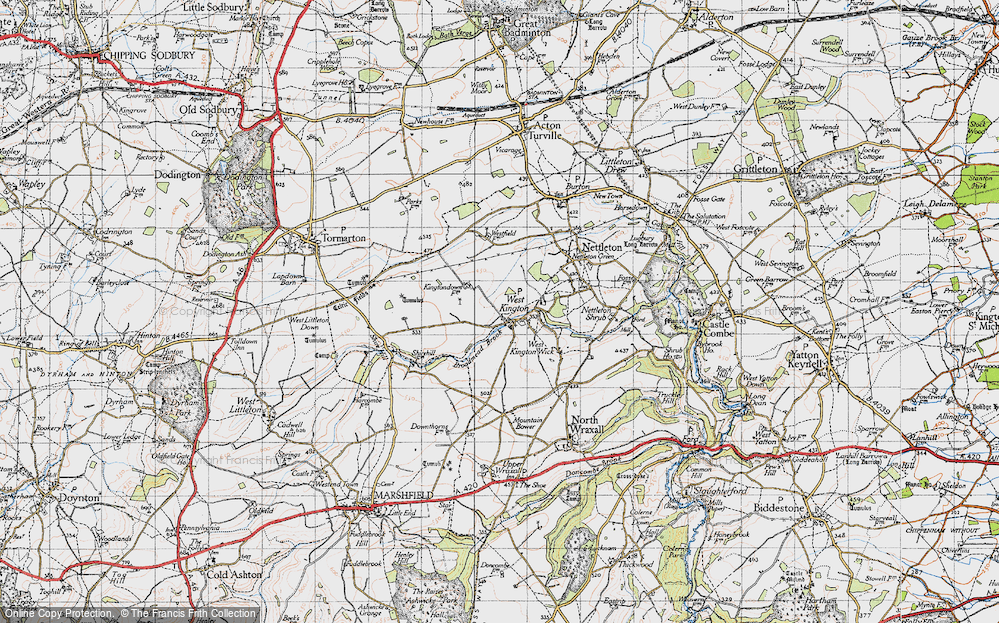 Old Map of West Kington, 1946 in 1946
